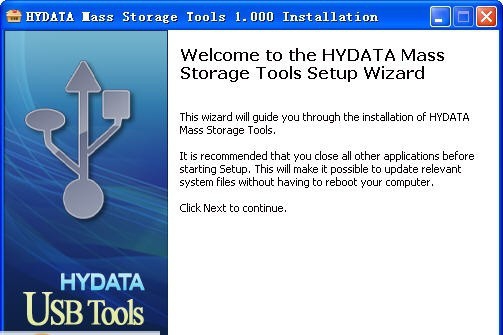 HYDATA Mass Storage Tools v1.006