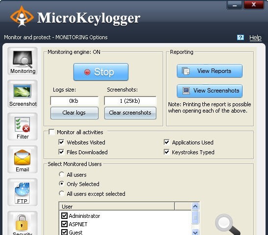 Micro keylogger v2.06