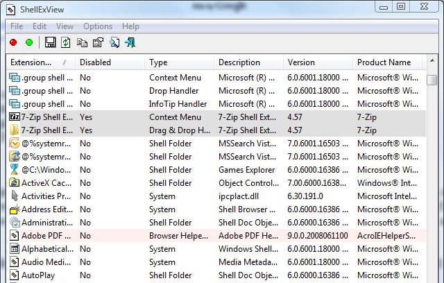 ShellExView v2.08 ShellExView v2.08