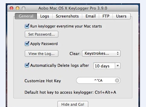 Aobo Keylogger for Mac Professional v3.9.7
