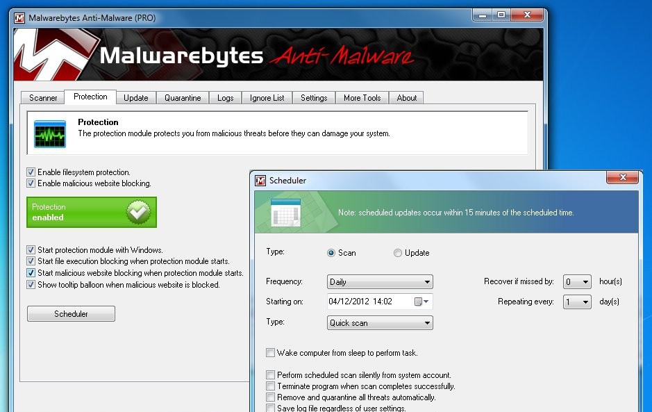 Malwarebytes Anti-Malware v3.7.1.2845