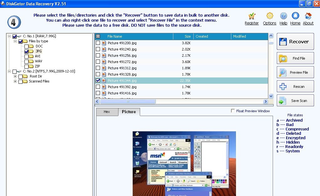DiskGetor Data Recovery Free v2.19