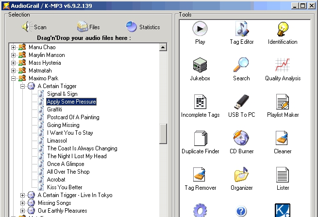 AudioGrail(K-MP3) v7.11.4.224