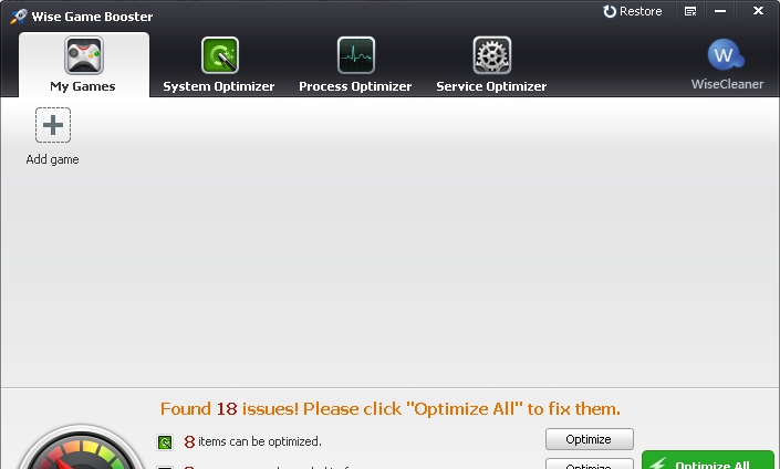 Wise Game Booster v1.30
