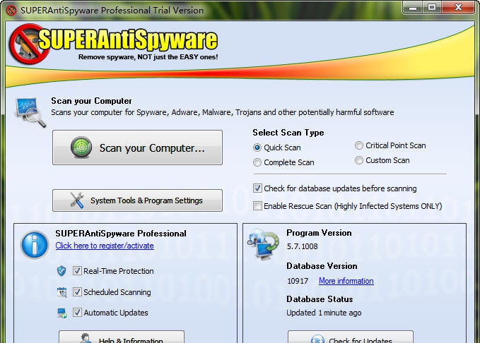 SUPERAntiSpyware Pro v8.0.1057