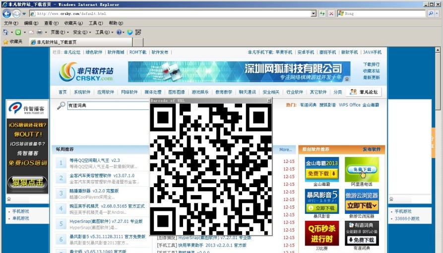 IE地址二维码插件 v2.6