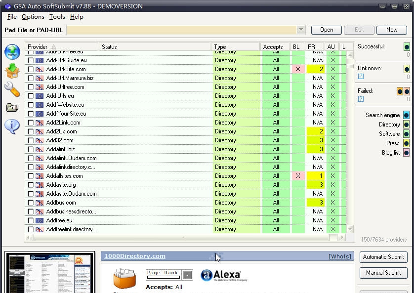 GSA Auto SoftSubmit v7.99