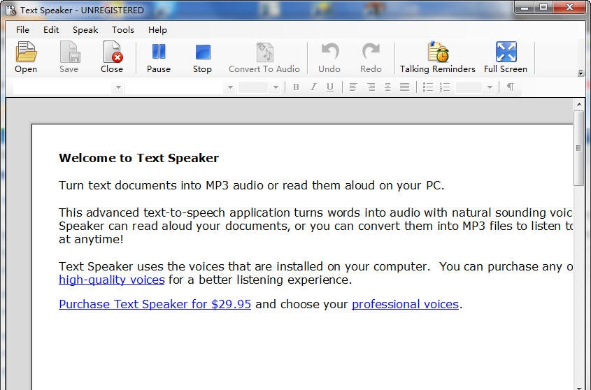 Text Speaker(txt语音阅读器) v3.9