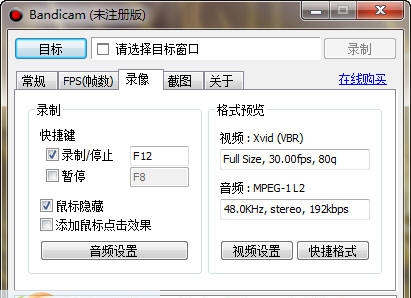Bandicam(游戏视频录制工具) v4.5.8.8