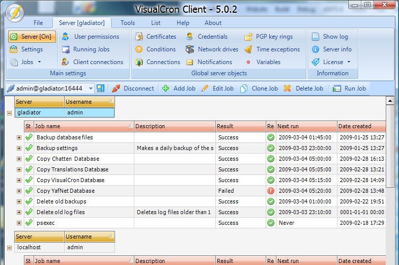 VisualCron v9.2.9