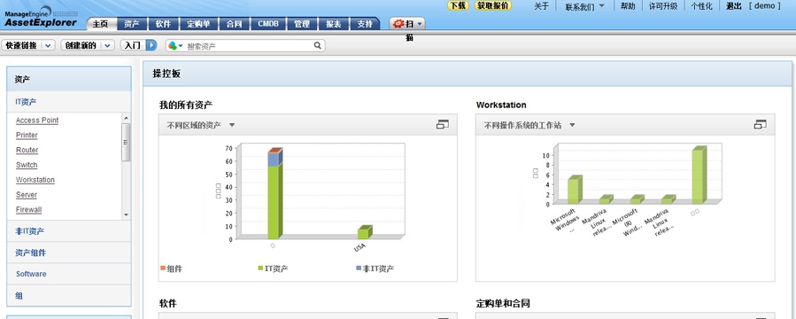AssetExplorer IT资产管理软件 v6.6