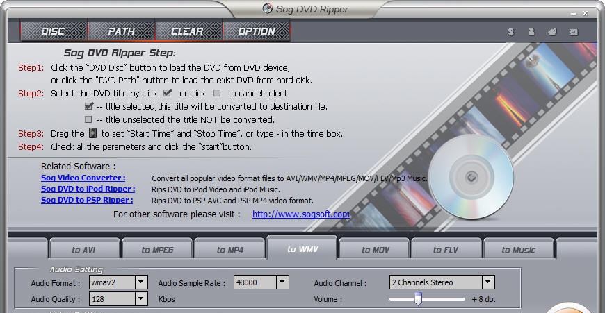 Sog DVD Ripper v6.1.0.8 Sog DVD Ripper v6.1.0.8