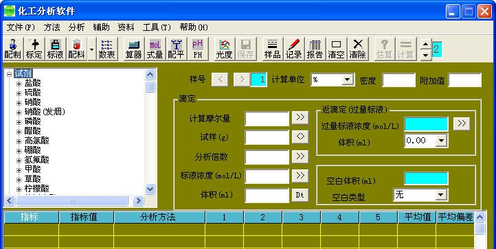 化工分析软件 v1.07