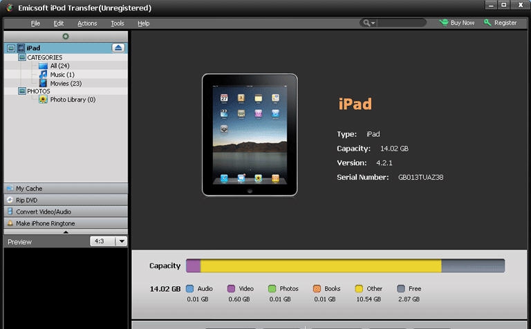 Emicsoft iPod Transfer(ipod转换器) v5.1.20