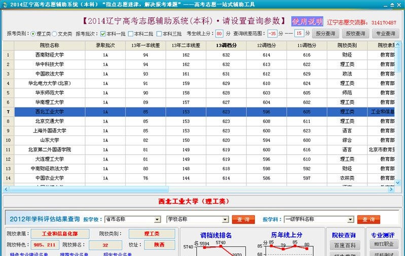 2014辽宁高考志愿辅助系统(本科) v1.8