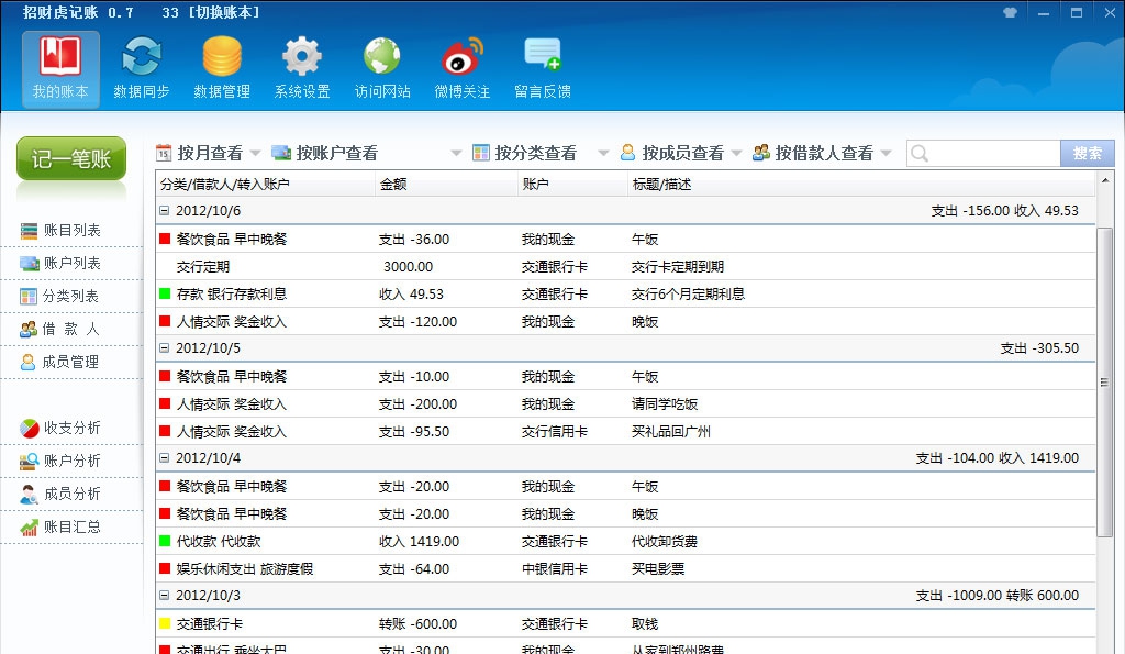 聚财虎云记账 v2.6 聚财虎云记账 v2.6
