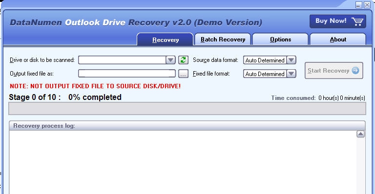 DataNumen Outlook Drive Recovery v2.5