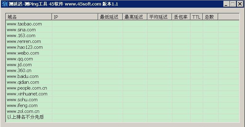 45软件测延迟测Ping软件工具 v1.7
