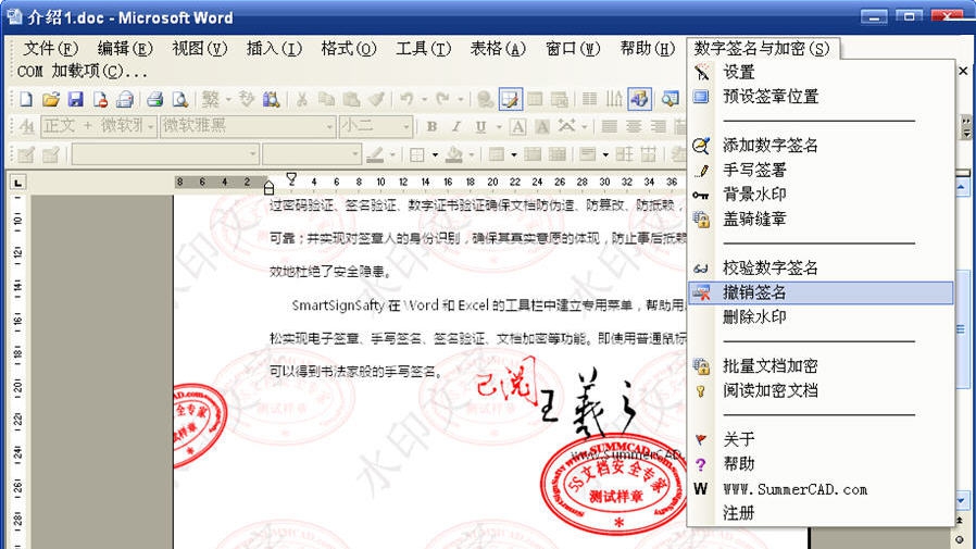 5S文档安全专家SmartSignSaftyForOffice v1.23