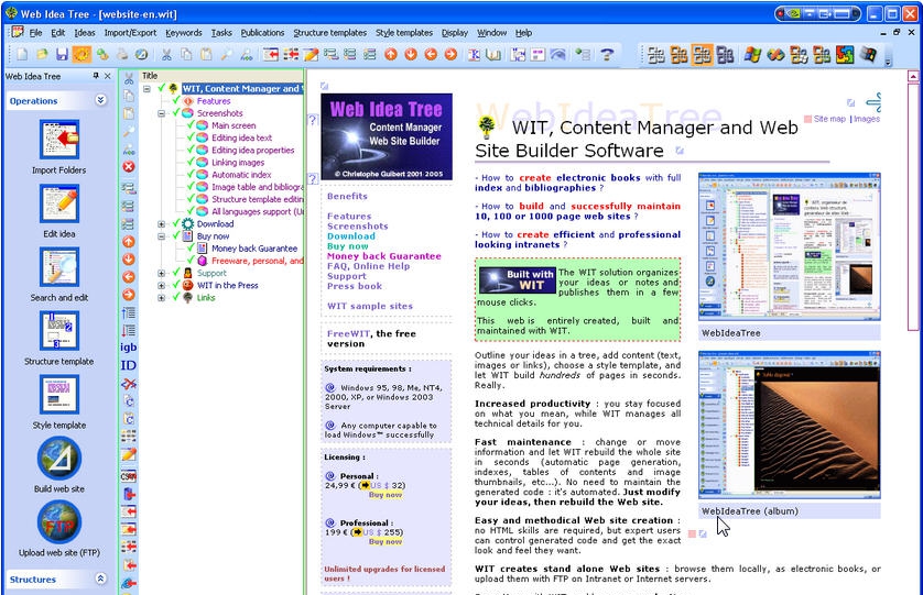 WebIdeaTree Professional v5.43.7