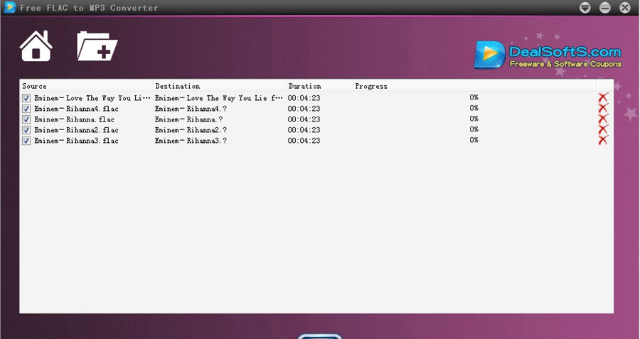 DealsoftsFLAC转MP3转换器 v1.0.0.5
