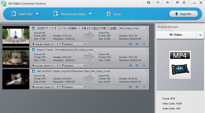Free HD Video Converter Factory v6.12