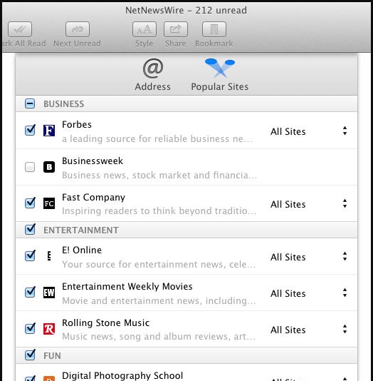NetNewsWire v4.0.0.171