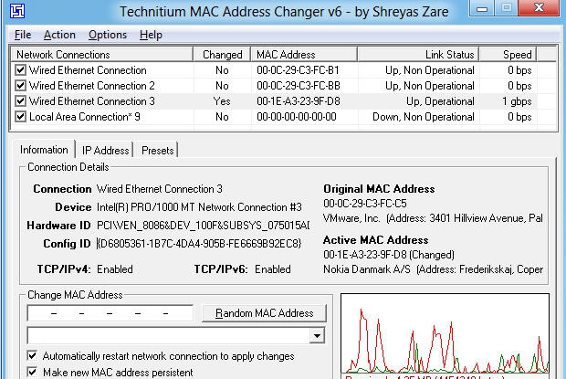 Technitium MAC Address Changer v6.12