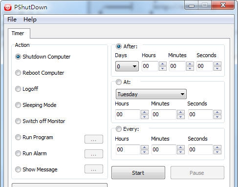 PShutDown(定时关机) v1.2.10