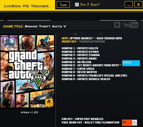 GTA5十五项修改器 v1.10