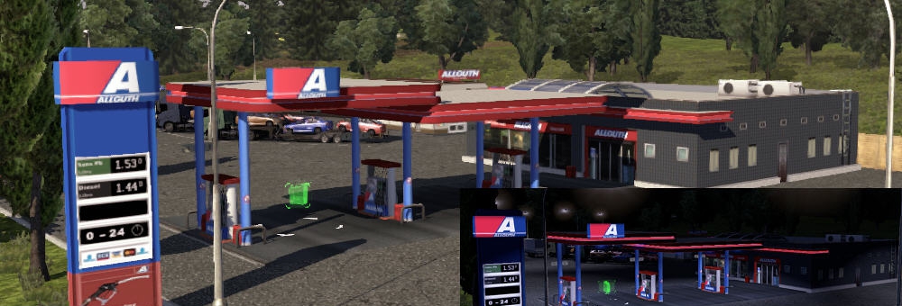 欧洲卡车模拟2加油站新版mod v1.5