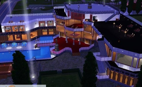 模拟人生3欧式豪华海边观景别墅mod v2.8
