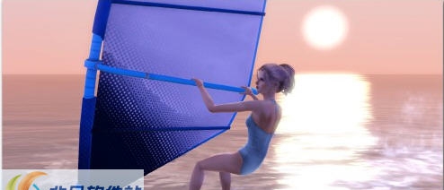模拟人生3浅蓝短裙女MOD v2.4