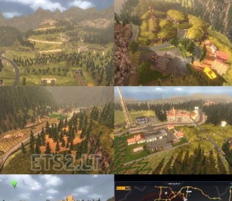 欧洲卡车模拟2乡间弯路小路地图mod v4.5