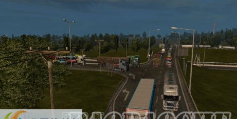 欧洲卡车模拟2超拥挤交通MOD v4.5