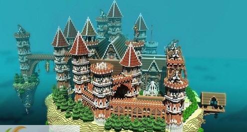 我的世界浮空城堡地图存档 v1.7