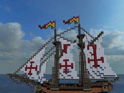 我的世界西班牙埃斯特拉大帆船地图存档 v1.6