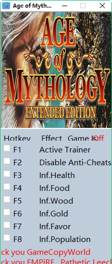 神话时代七项修改器 v1.11