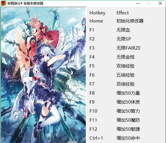 妖精剑士F十六项修改器 v1.6