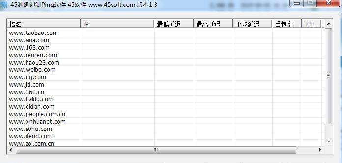 45测延迟测Ping软件 v1.9