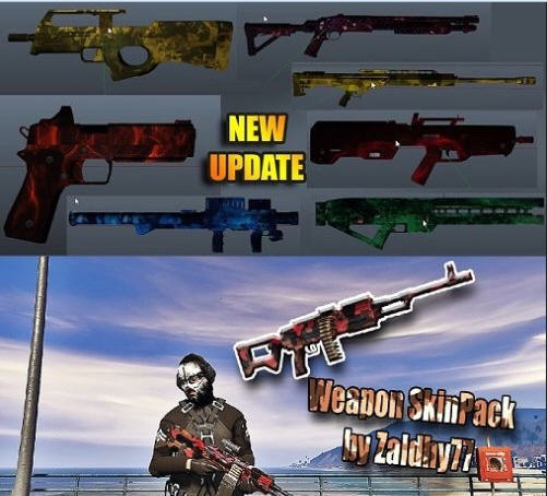 GTA5武器皮肤包MOD v1.5