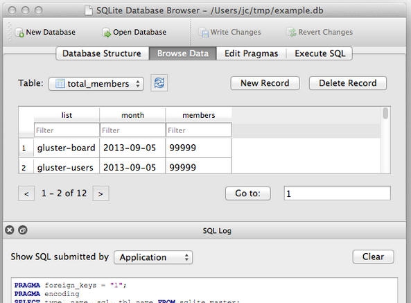 SQlite Database Browser for MAC v3.7.4