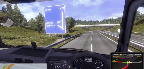 欧洲卡车模拟2MBActros2009750HP引擎MOD v2.5