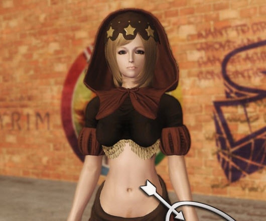 上古卷轴5露脐素衣服饰mod v1.3