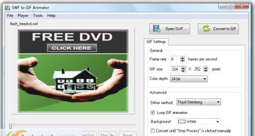 SWF to GIF Animator v1.5