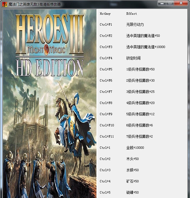 魔法门之英雄无敌3十八项修改器 v3.5