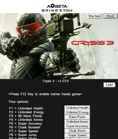 孤岛危机3十一项修改器 v2.7