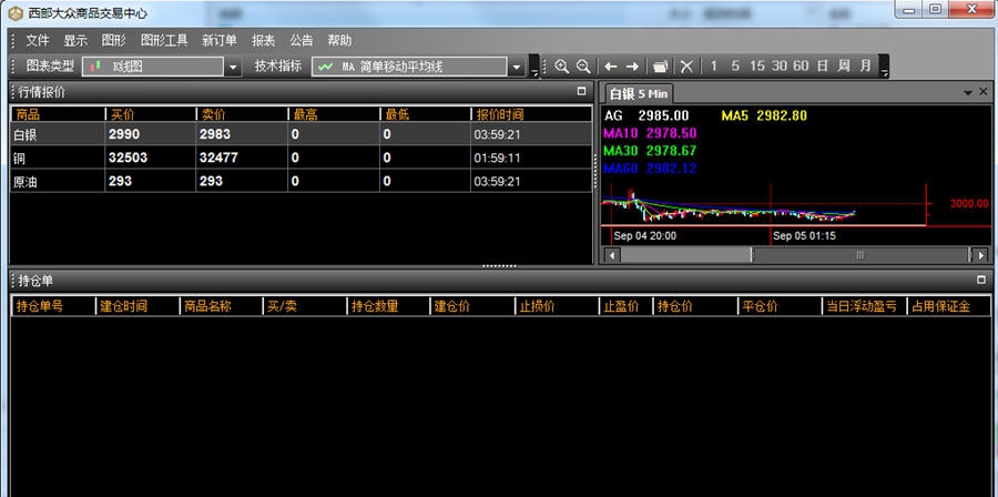 西部大众商品模拟交易软件 v1.0.4