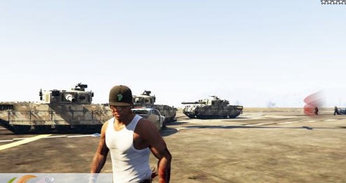 GTA5五星通缉随机坦克MOD v2.8