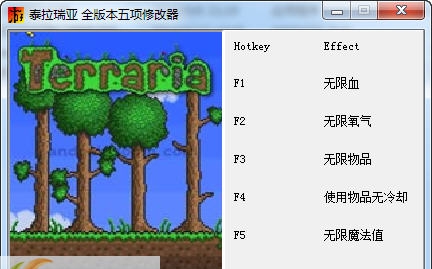 泰拉瑞亚五项修改器 v2.7